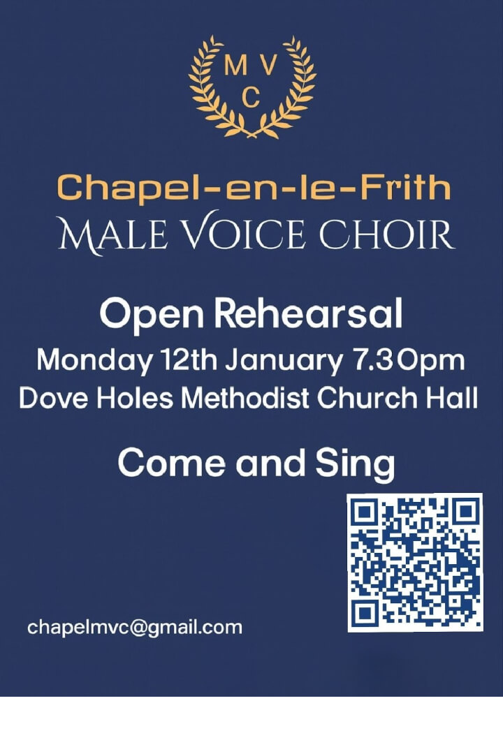 invitation poster to join Chapel Male Voice Choir in an open rehearsal